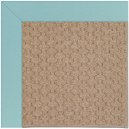 Capel 12' x 12' Octagonal Made-to-Order  Area Rug 1991GS1200429 Seafaring Blue Color Machine Made in USA "Zoe Collection" Grassy