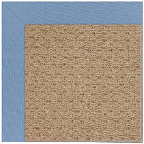 Capel 8' x 10' Rectangular Made-to-Order  Area Rug 1992RS08001000437 Medium Blue Color Machine Made in USA "Zoe Collection" Raff