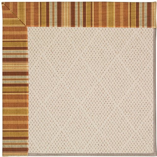 Capel 7' x 9' Rectangular Made-to-Order Oscar Isberian Rugs Area Rug Button Mushroom Color Machine Made USA "Zoe Collection" Whi