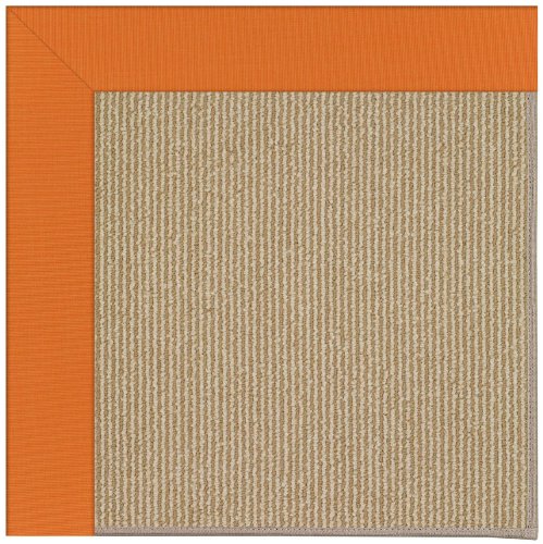 Capel 4' x 4' Square Made-to-Order  Area Rug 1995RS04000400815 Clementine Color Machine Made in USA "Zoe Collection" Sisal Desig