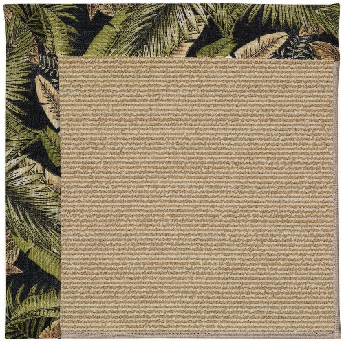 Capel 7' x 9' Rectangular Made-to-Order Oscar Isberian Rugs Area Rug Charred Color Machine Made USA "Zoe Collection" Sisal Desig