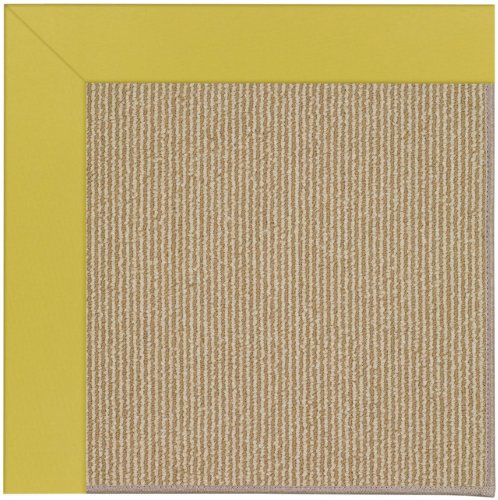 Capel 10' x 10' Square Made-to-Order  Area Rug 1995RS10001000209 Citronella Color Machine Made in USA "Zoe Collection" Sisal Des