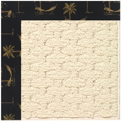 Capel 5' x 8' Rectangular Made-to-Order  Area Rug 2008RS05000800309 Jet Black Color Machine Made in USA "Zoe Collection" Sugar M