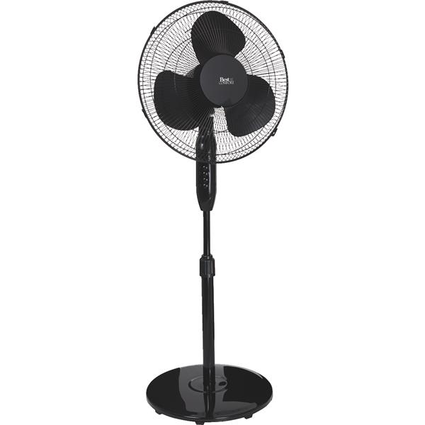 Sim Supply FS40-8JBB , Inc.  16" Black Pedestal Fan