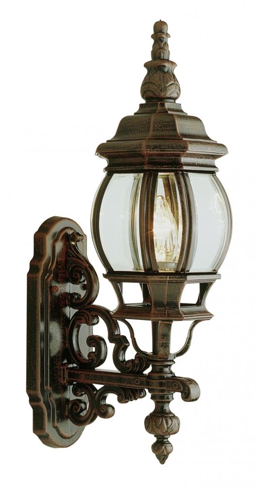 Trans Globe Lighting Trans Globe  Lighting 4050 BK Black Single Light Up Lighting Wall Sconce from the Outdoor Collection