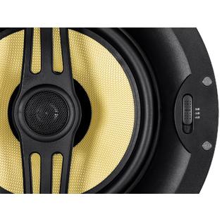 Black Back 8 Inch 2 Way In Ceiling Speakers With Covered Crossover