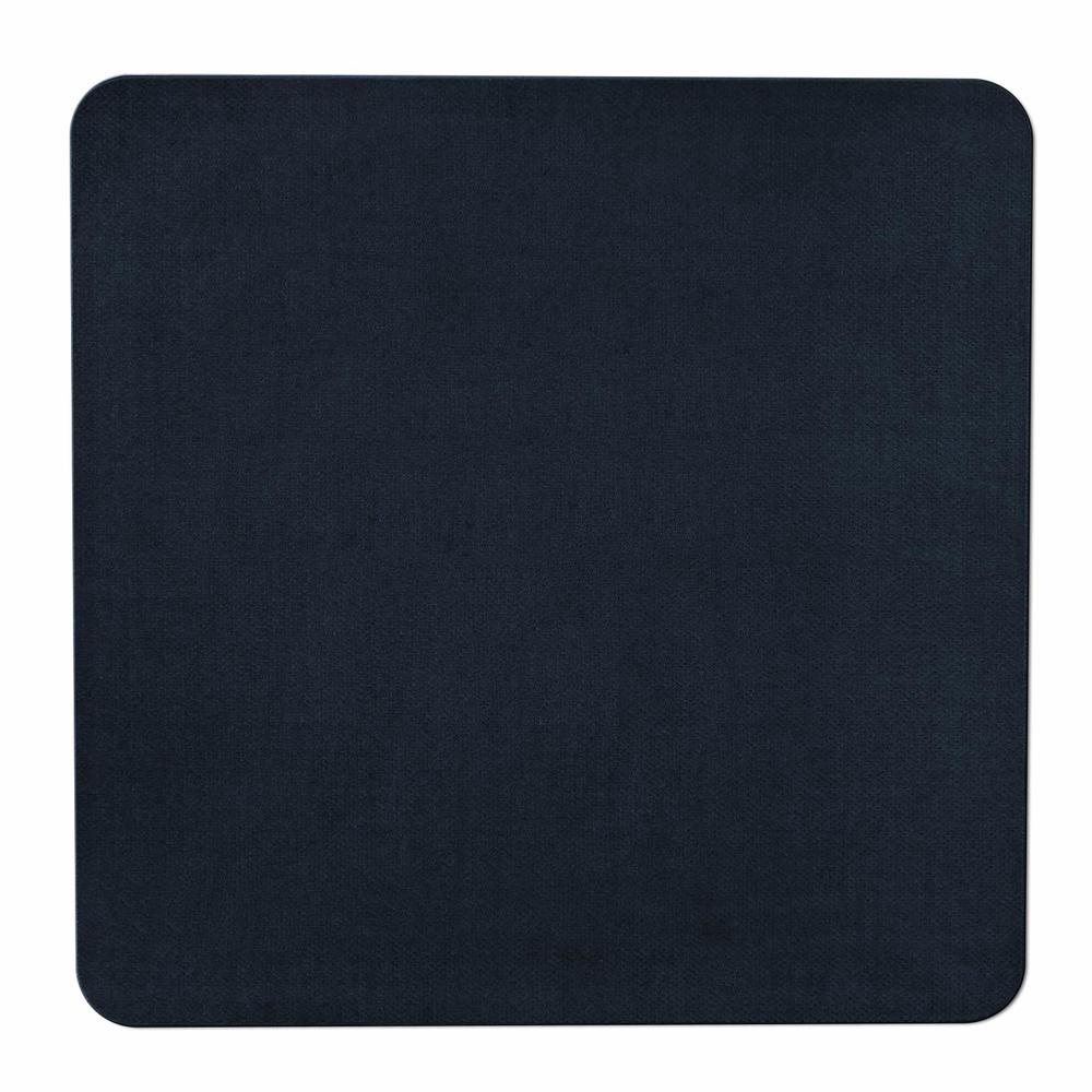 House, Home and More 5 x 5 SKID-RESISTANT Area Rug Carpet Floor Mat NAVY BLUE