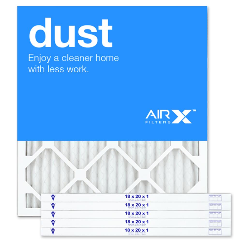AIRX DUST-182001-6  Dust 18x20x1 MERV 8 Pleated Filter