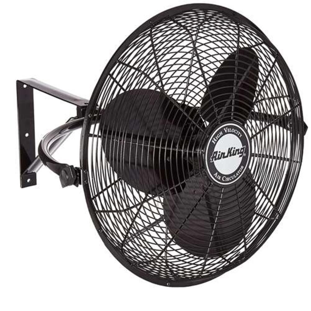 Air King AK9020  20" 1/6 HP 3-Speed Non-Oscillating Enclosed Wall Mount Fan | Incomplete