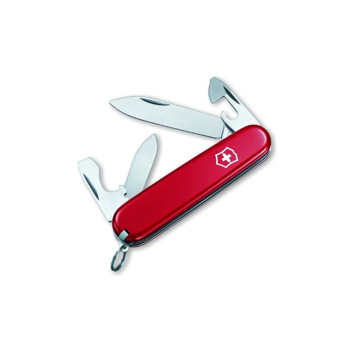 Victorinox ZID004YVB7  Swiss Army 84mm/3.31in Recruit Pocket Knife, Red