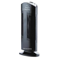envion therapure ionic pro compact, silent operation air purifier tower, 200 sq ft capacity, 2-speed, black