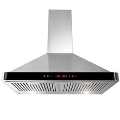 Akdy 30 In Convertible Kitchen Wall Mount Range Hood With Carbon Filters In Black Painted Stainless Steel