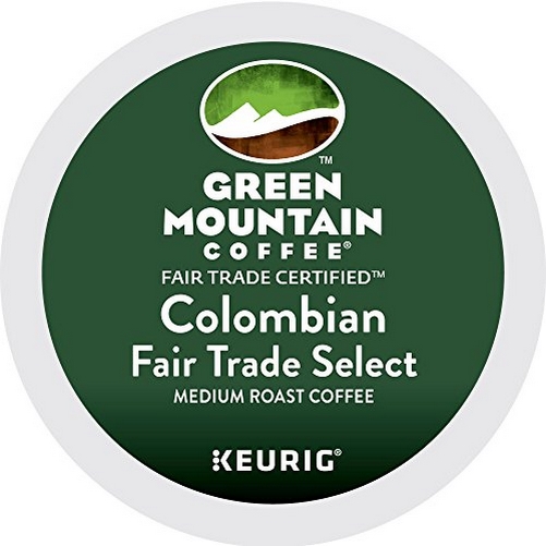 Green Mountain Coffee SID32COF5O Keurig K-Cup Green Mountain Colombian Fair Trade Select Coffee; Regular, 24 Pack