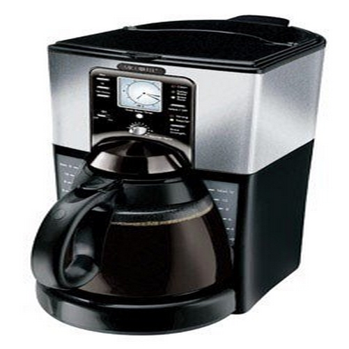 Mr. Coffee SID1KBZ99K  FTX45-1 12-Cup Programmable Coffeemaker, Black/Stainless