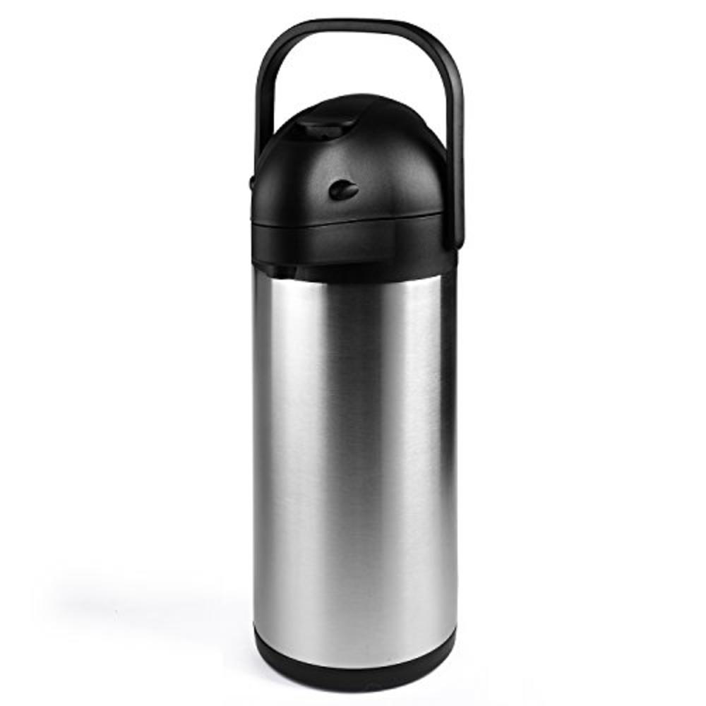 Cresimo ZBS09997668 101 Oz 3L Airpot Thermal Carafe / Lever Action / Stainless Steel Thermos / 12 /