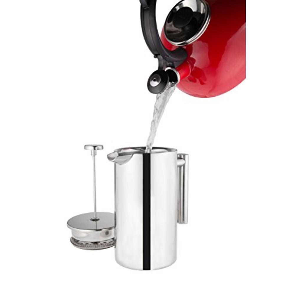 Kuissential KSSFP8  8 Cup Stainless Steel French Press