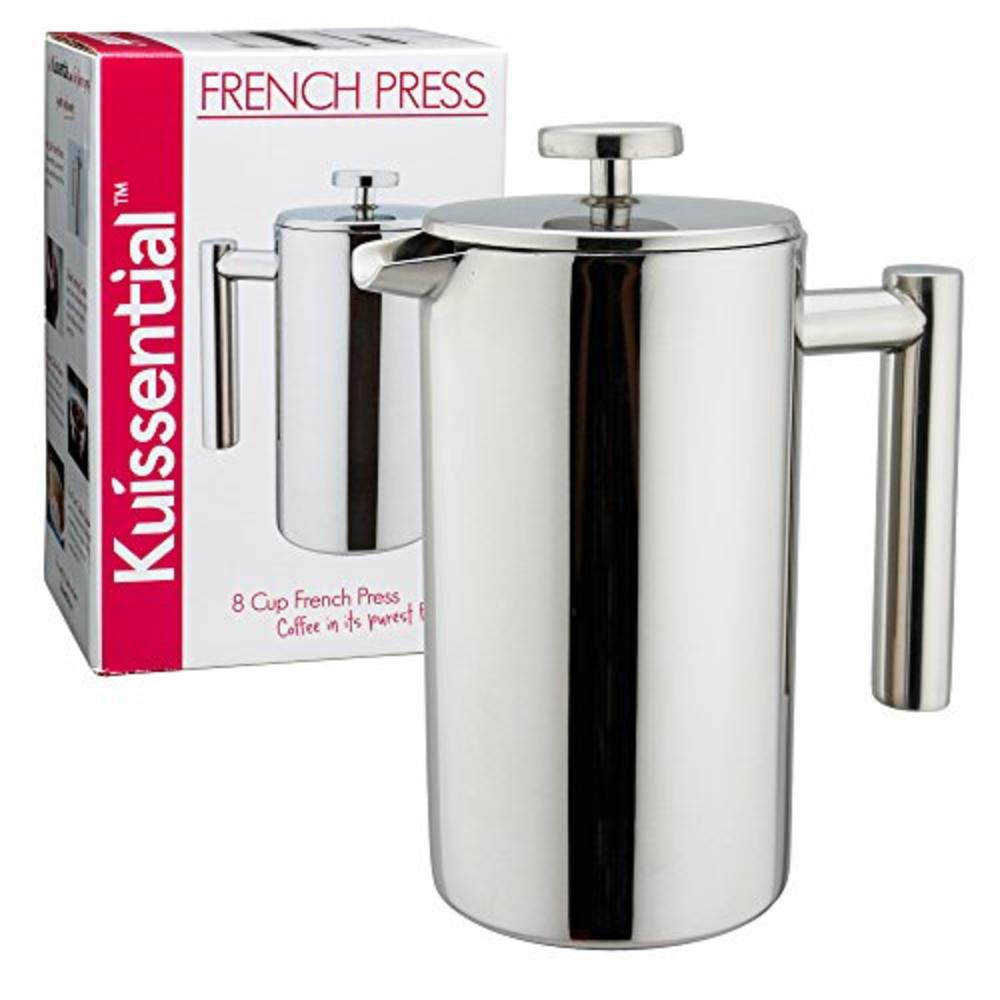 Kuissential KSSFP8  8 Cup Stainless Steel French Press