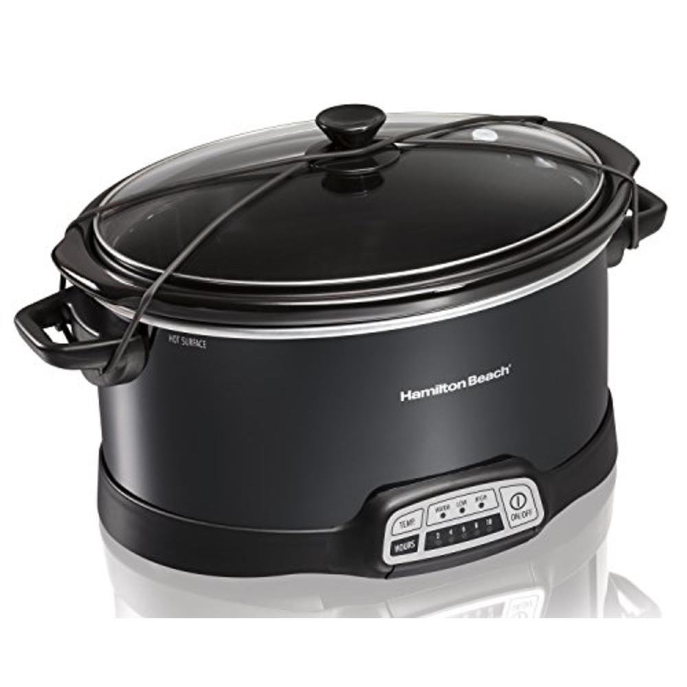 Hamilton beach brands inc 33474 6 quart oval set n forget crock pot