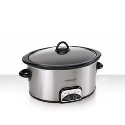 crock-pot sccpvp600-s smart-pot 6-quart slow cooker, brushed stainless steel