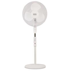 BLACK+DECKER Commercial Cool BFSR16W 16 in. Black Decker Stand Fan with Remote&#44; White