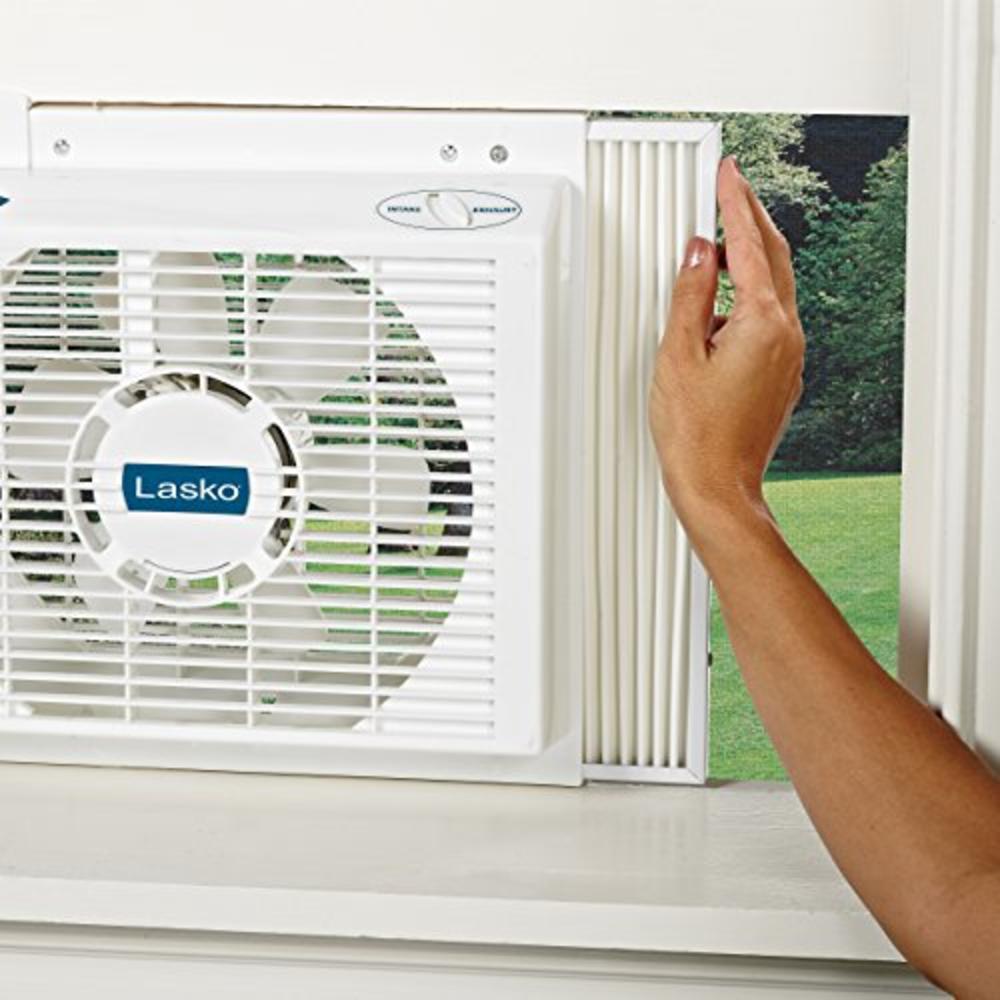 Lasko Products 2138 8Inch Electrically Reversible Twin Window Fan