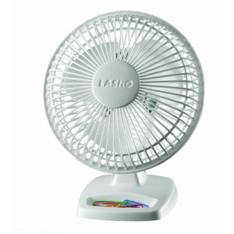 Lasko Products ADIB000QR6VXW  Personal Fan#2002W, 6 Inches, White