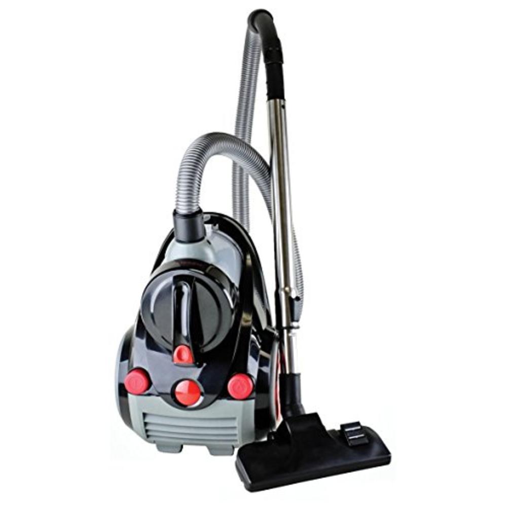 Ovente ADIB017JJ3O7A  Featherlite Cyclonic Bagless Canister Vacuum with Hepa Filter and Pet/Sofa Brush - Corded, ST2010