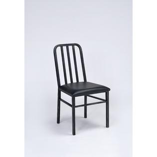 Acme Furniture Jodie Black Metal And Polyurethane Cushioned Dining Chairs Set Of 2
