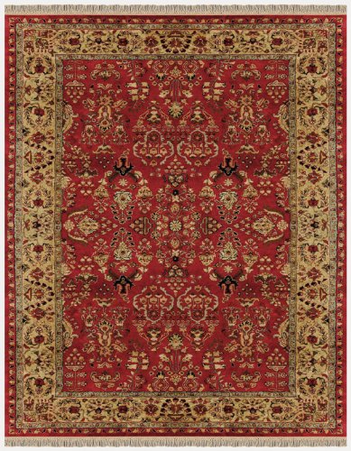 Grand Bazaar Feizy? Amore? Wool Pile Traditional Rug, 5' x 8', Red/Light Gold