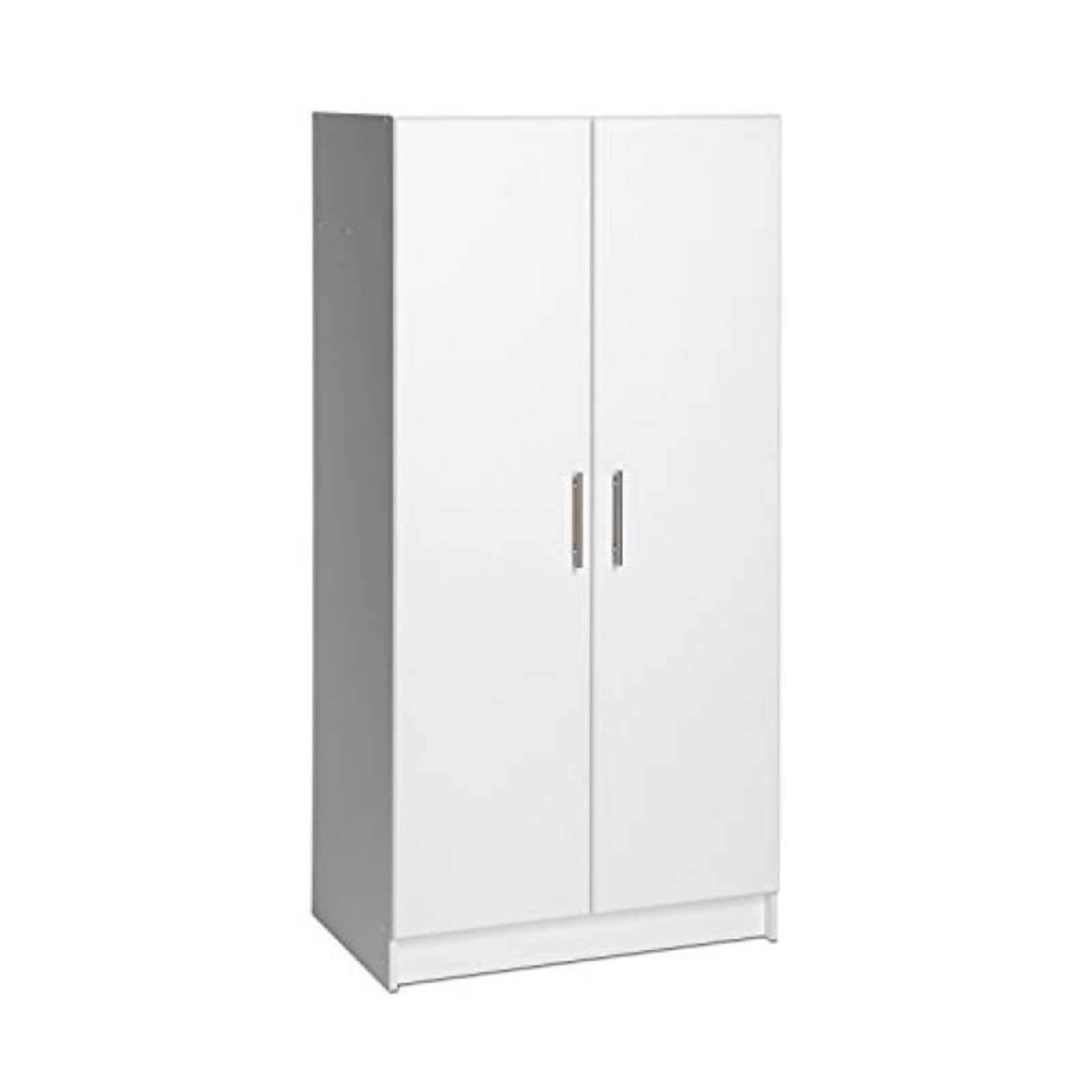 Prepac Elite 32" Wood Composite Wardrobe with Shelves - White