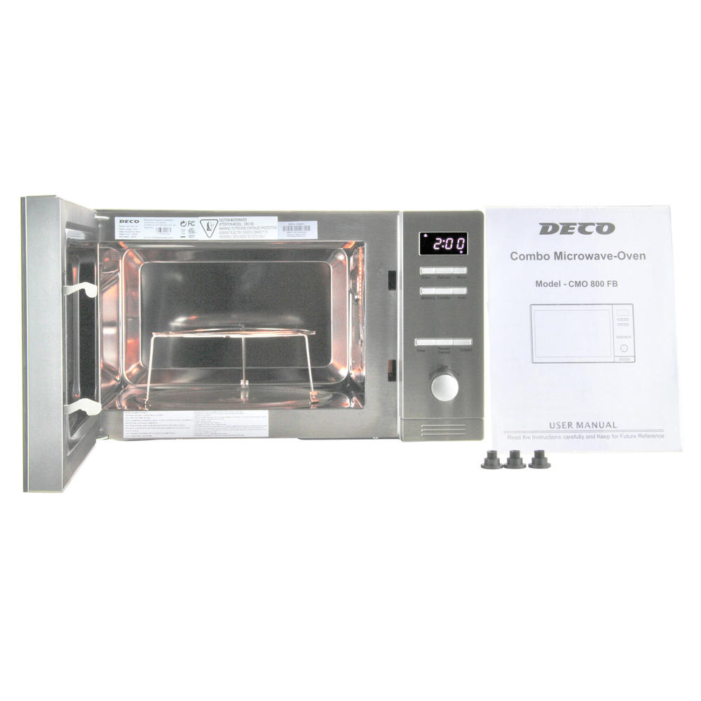 Equator CMO800 0.8cu.ft. Countertop Combo Microwave with Auto Cook Stainless Steel