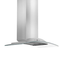 Zline Kitchen and Bath ZLINE 30 in. convertible Vent Wall Mount Range Hood in Stainless Steel & glass (KN-30)