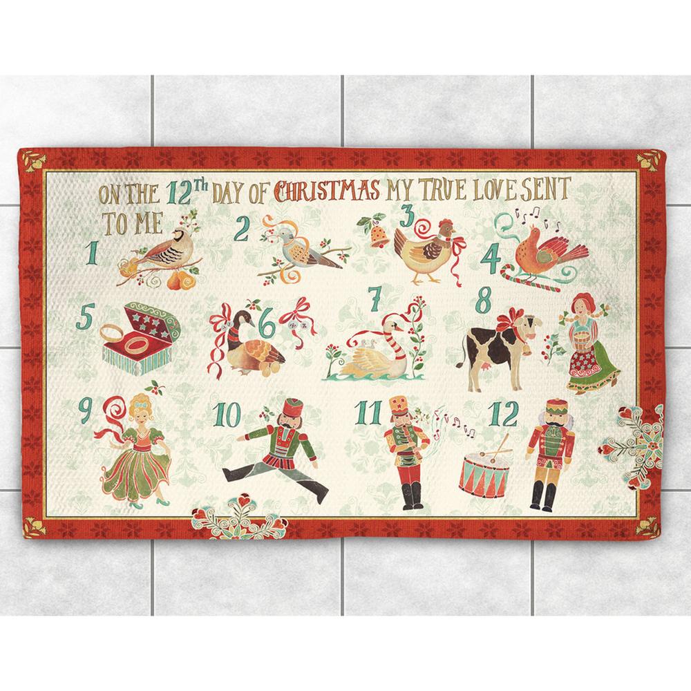 Laural Home 12 Days of Christmas Accent Rug (2' x 3')