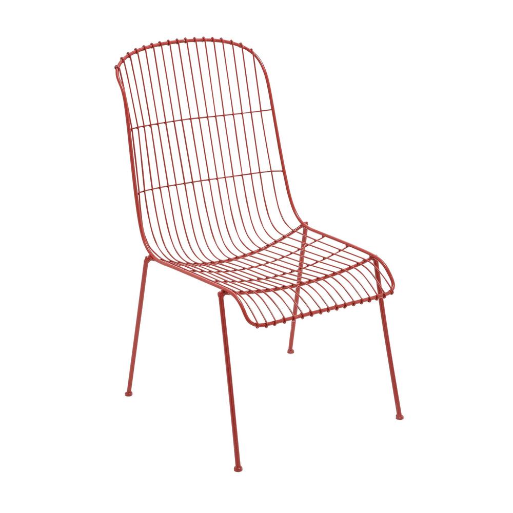 Studio 350 Metal Chair in Red