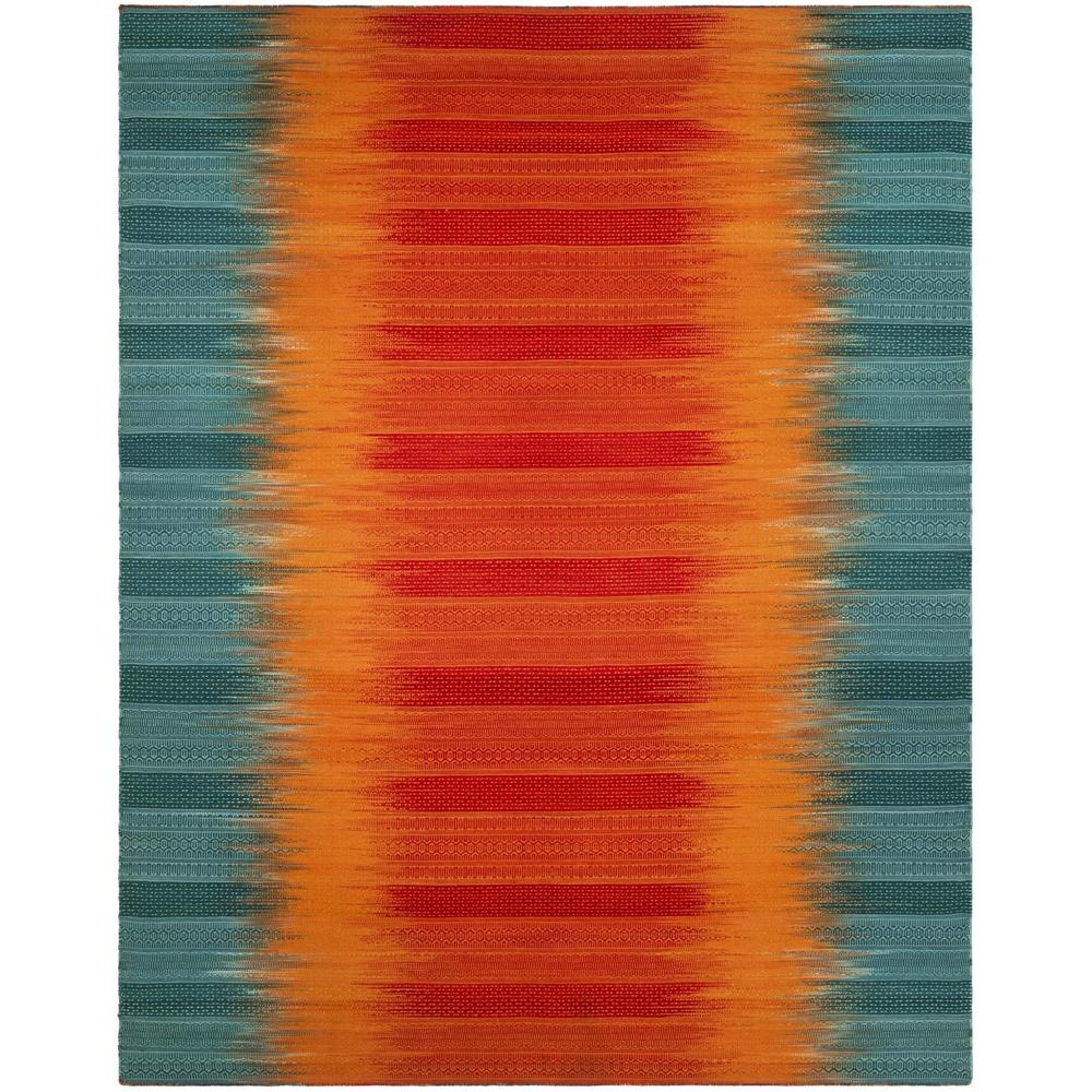 Safavieh 8'X10' Woven Area Rug Teal/Red -