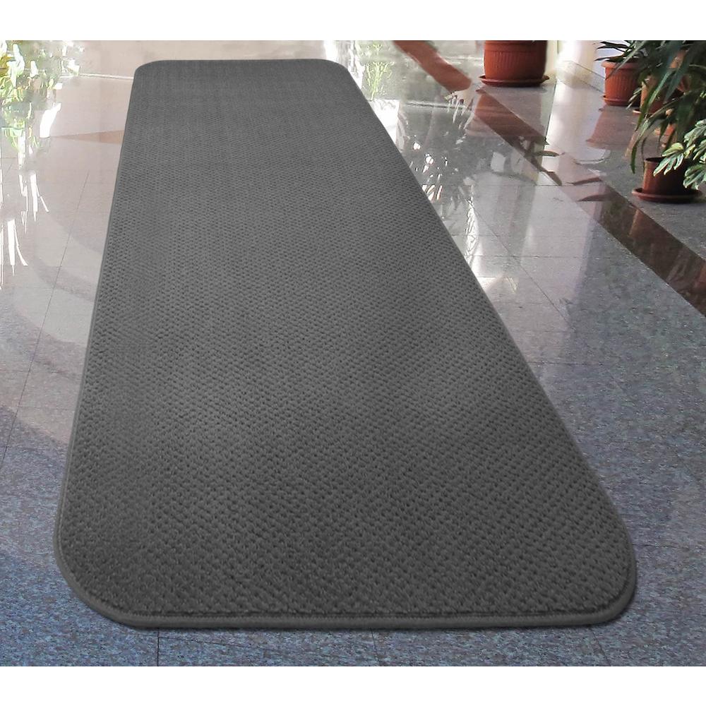 House, Home and More Skid-resistant Carpet Runner - Gray - 24 Ft. X 48 In.