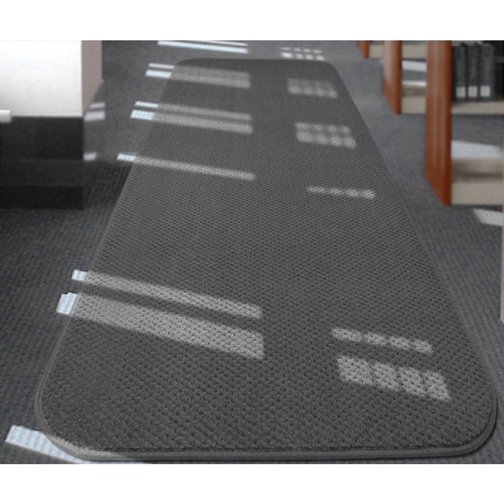 House, Home and More Skid-resistant Carpet Runner - Gray - 24 Ft. X 48 In.