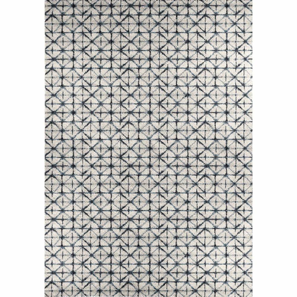 Kalora Interiors  Aumbry Blue/White Quilt Rug (7'10 x 10'10)