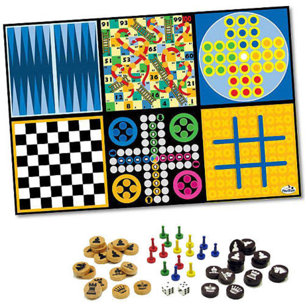 8in1 Kids Board Games Rug with 50 Pieces