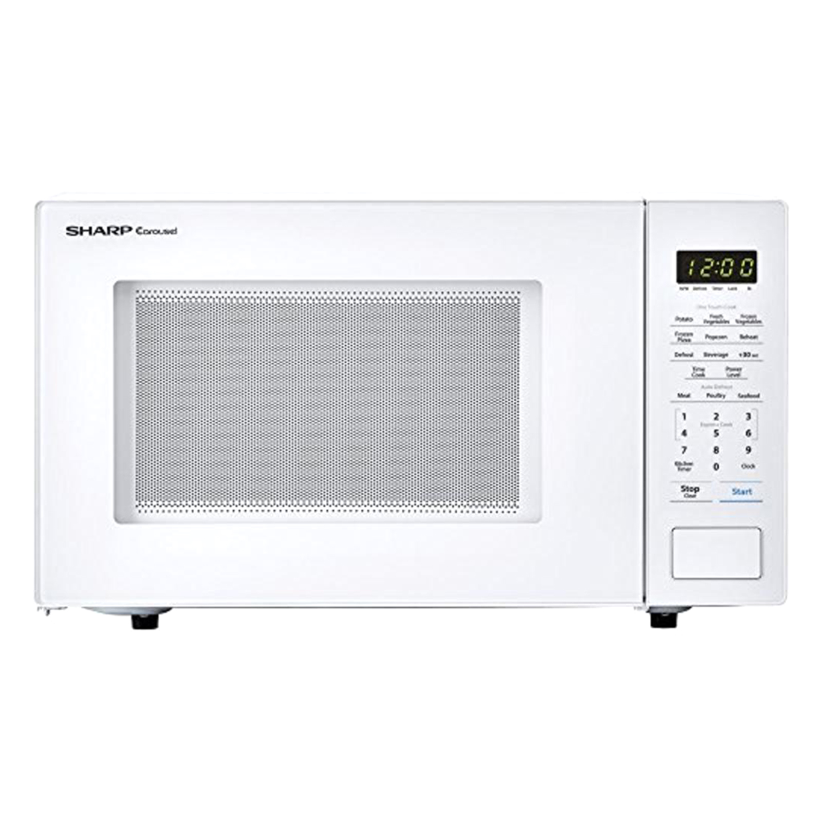 Sharp SMC1131CW Carousel 1.1cu.ft. Countertop Microwave Oven - White