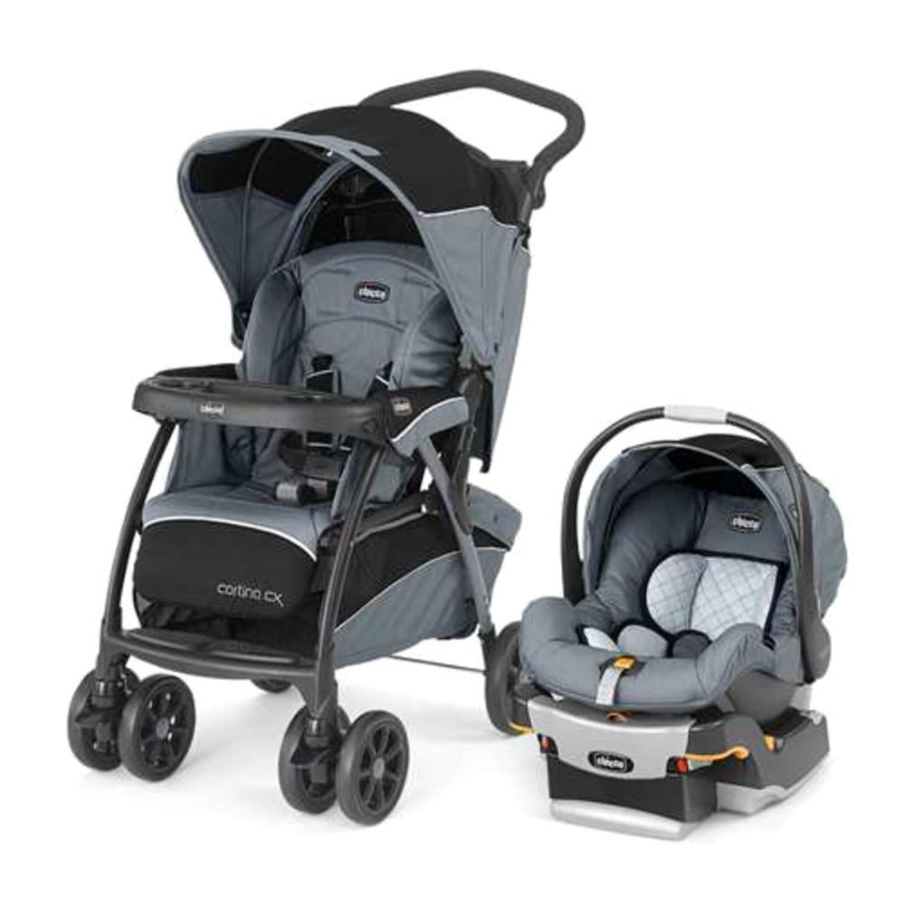 Chicco Cortina CX Stroller and KeyFit 30 Car Seat Travel System - Iron