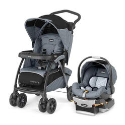Chicco Cortina CX Baby Travel System Stroller w KeyFit 30 Car Seat Iron PREMO