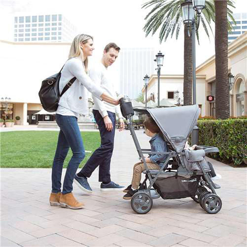 joovy Caboose Ultralight Stand-On Tandem Stroller with Canopy - Black