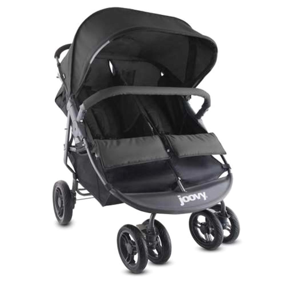 joovy Scooter X2 Double Stroller with Seat Recline - Black