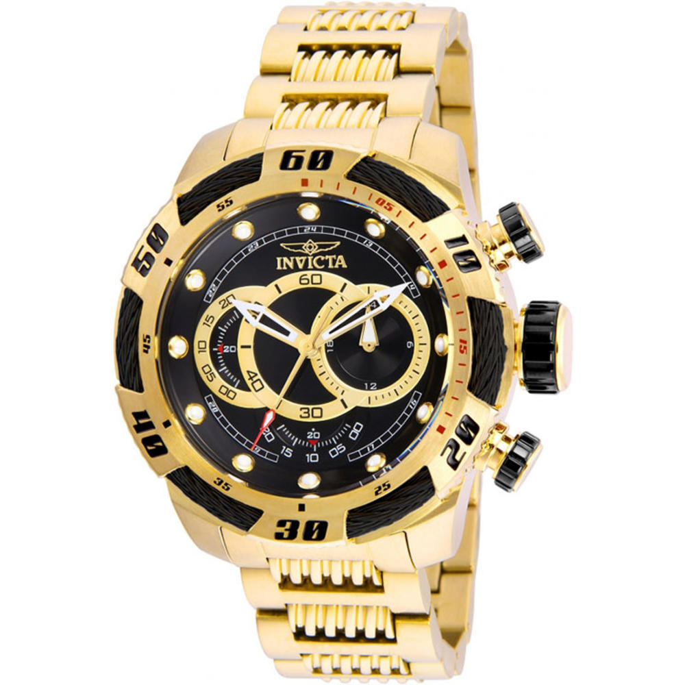 Invicta 25484 Men's Speedway Stainless Steel Chronograph Watch - Gold and Black
