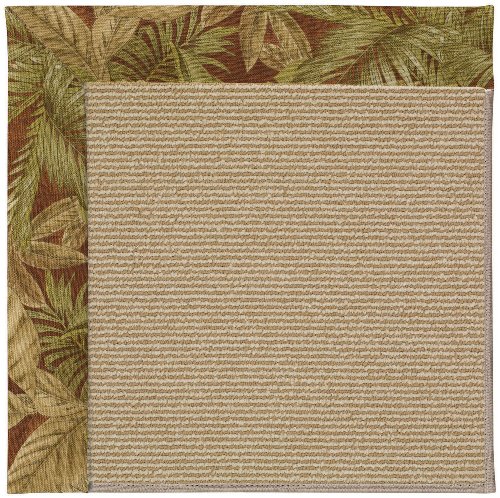 Capel 6' x 6' Octagonal Made-to-Order Oscar Isberian Rugs Area Rug Apricot Color Machine Made USA "Zoe Collection" Sisal Design