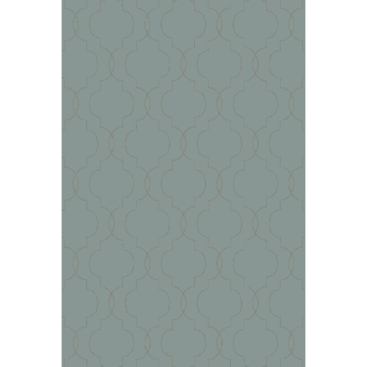 Diva At Home 9' x 13' Dreamy Morracan Treasure Sage Green, Teal and Ivory Wool Area Throw Rug