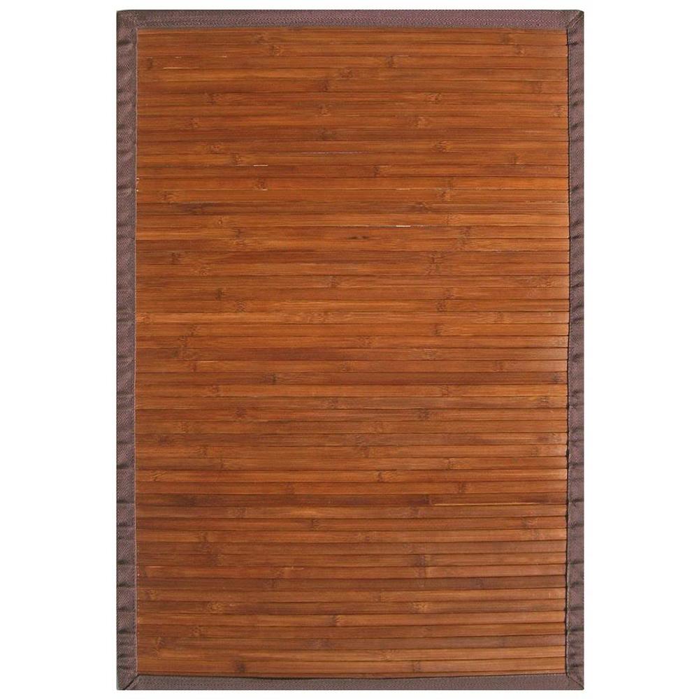 Michael Anthony Furniture 6' x 9' Contemporary Chocolate Bamboo Rug
