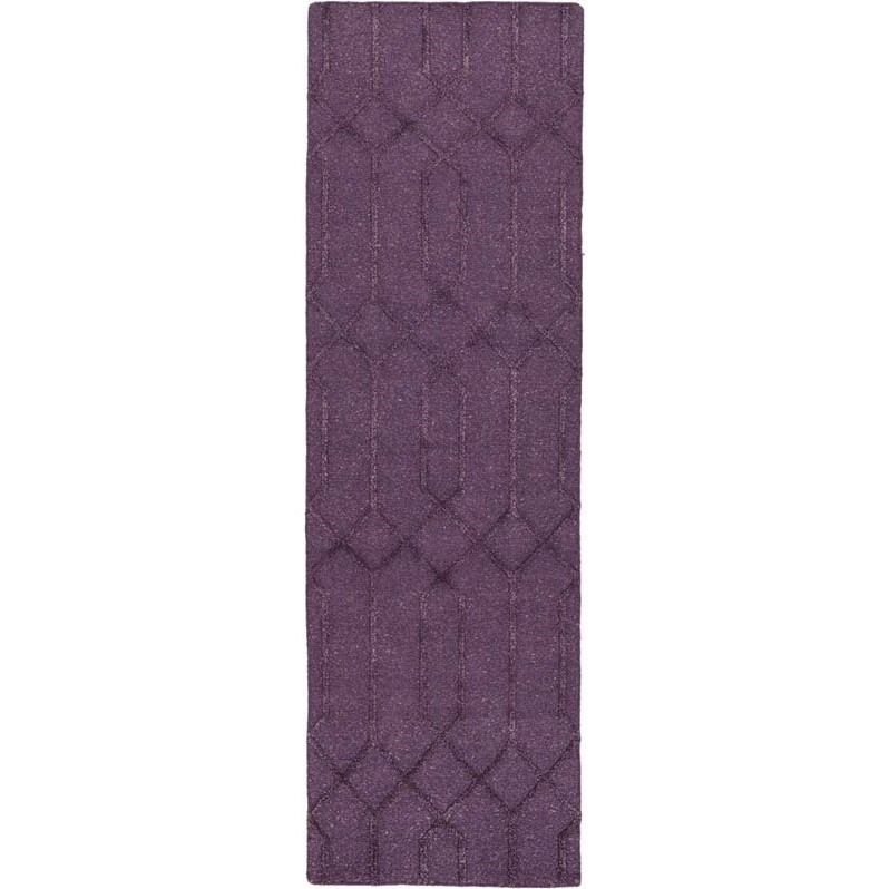 Surya  Lydia 8' x 10' Hand Knotted Wool Rug in Purple