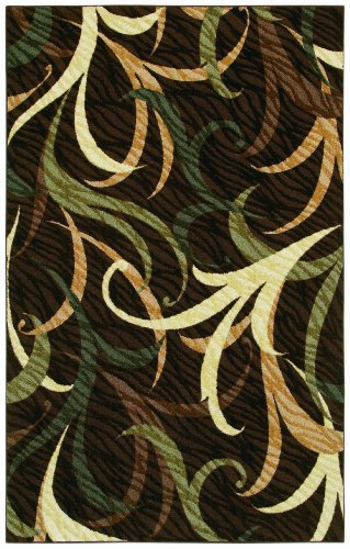 Shaw Living--DROPSHIP Shaw Living Centre Street Collection 8 by 10 Karma Area Rug, Brown